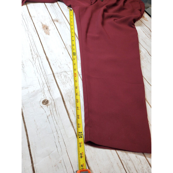 Anthropologie Womens 16 High Rise Sasha Pants Straight Leg Button Fly Pleated - Picture 13 of 15